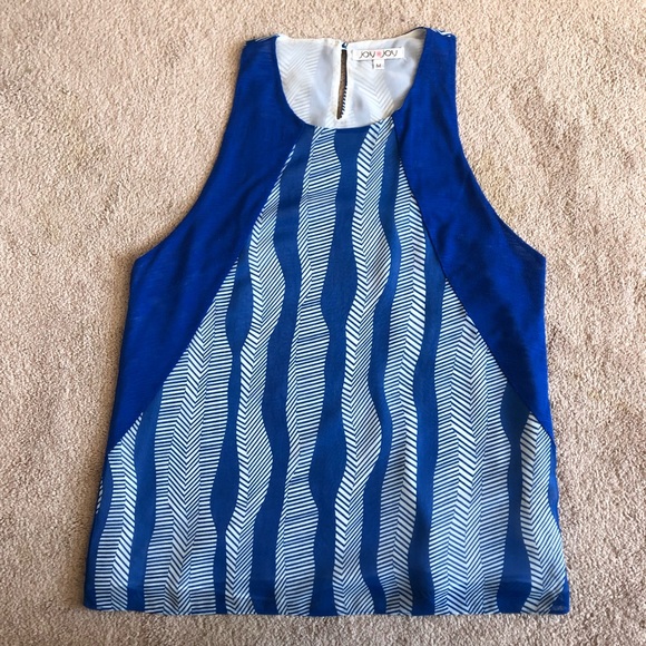 Anthropologie | Blue and White Patterned Tank - Picture 5 of 5